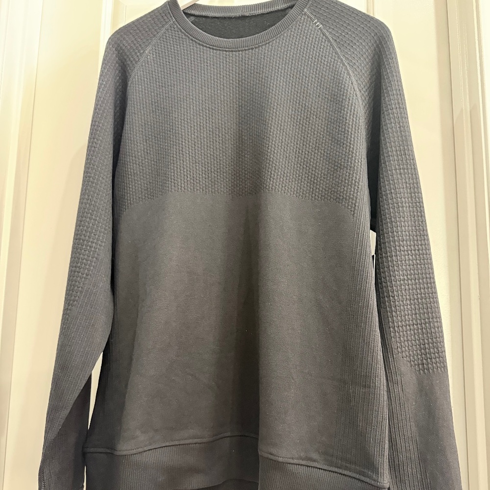 Lululemon Men's Engineered Warmth LS Crew NWT, Large Black